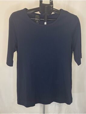 Duluth Trading Co Navy Short Sleeve Crewneck Tee
